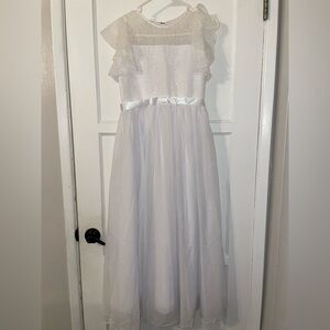 NEW Baptism Flower Girl First Communion Formal Girls White Dress